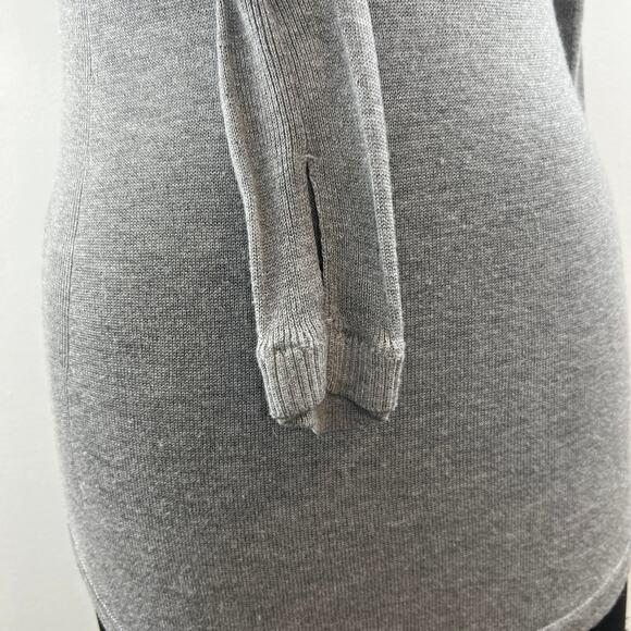 LULULEMON Sunshine Coast Long Sleeve Heathered Gray Boolux Cashmere Knit 2 XS - Picture 6 of 7
